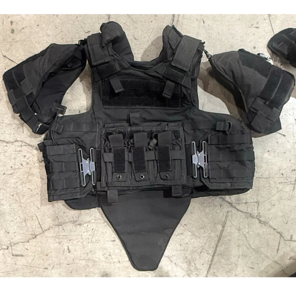 Bushido Tactical Body Armor Carrier w/ Shoulder & Groin Protection, Police Trade