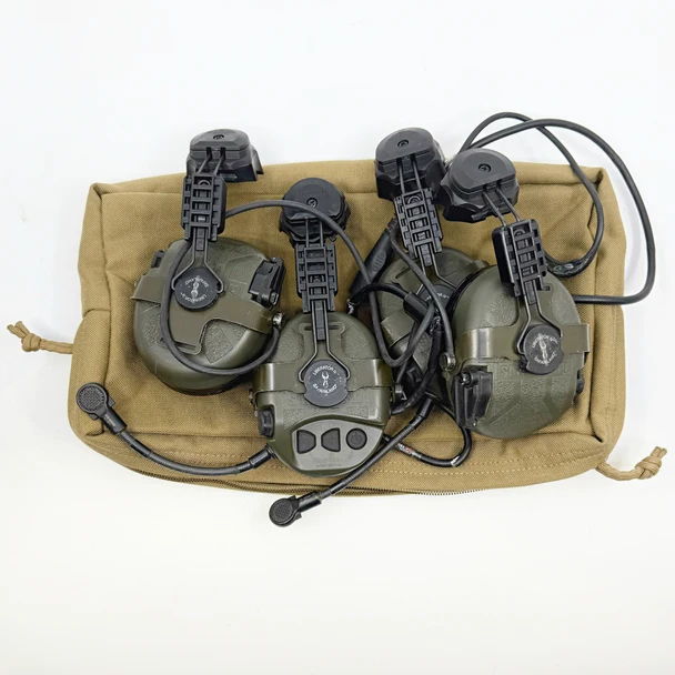 Safariland TCI Liberator IV Single Comm Tactical Headset - Olive Drab, Police Trade