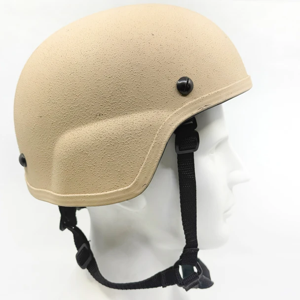 Gentex TBH-II ACH MICH Ballistic Helmet Level IIIA Desert Sand Tan Full Cut, Police Trade