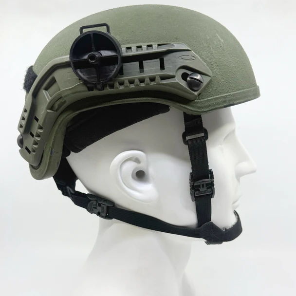 Ceradyne FAST High Cut Ballistic Helmet, NIJ Level IIIA, OD Green, w/ ARC Rails