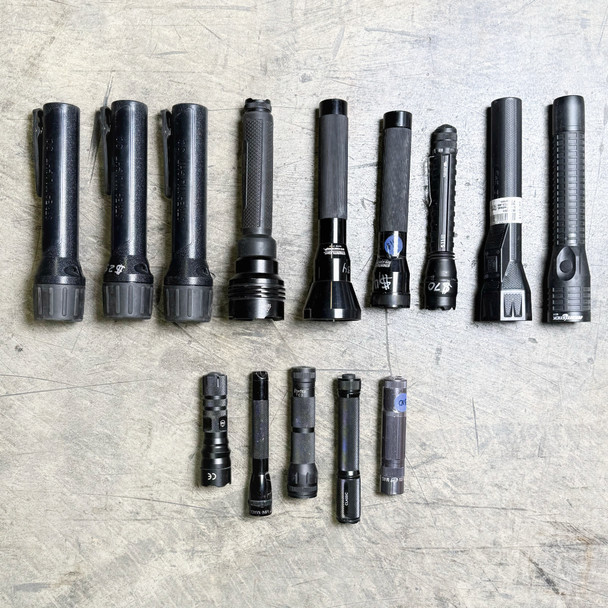 Mixed Lot of Tactical & Everyday Flashlights – Streamlight, Maglite & More (14-Piece Bundle), Open Box