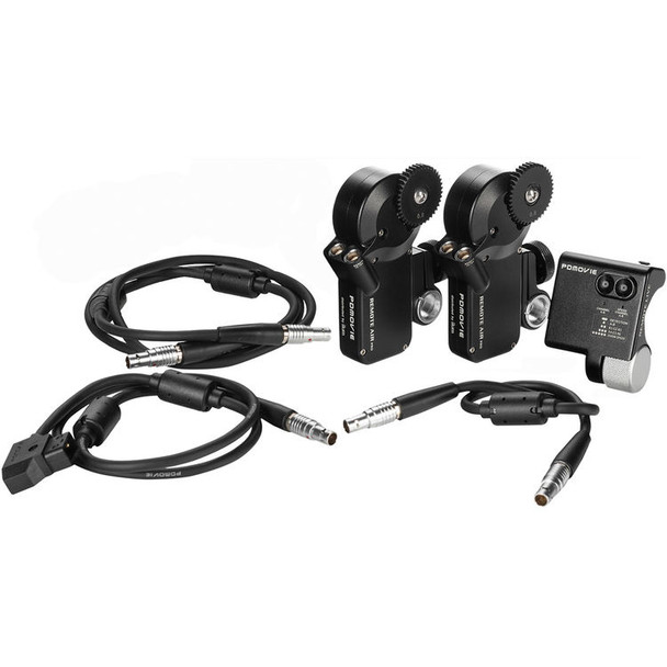 PDMOVIE Remote Live 2 Compact PDL-FZ, 2-Channel Wired Focus, Iris & Zoom Control Kit | Dual Motor Cinema Lens Control System w/ 0.8 Mod Gear