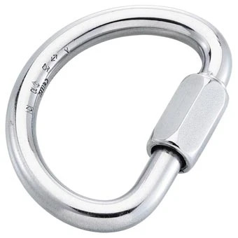 Maillon Rapide 10mm Stainless Steel Half-Round Quick Link Carabiner Climbing Rescue Connector, Open Box