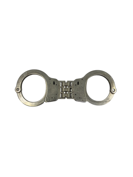 Smith & Wesson Model 300 Hinged Handcuffs, Nickel, Open Box, No Keys
