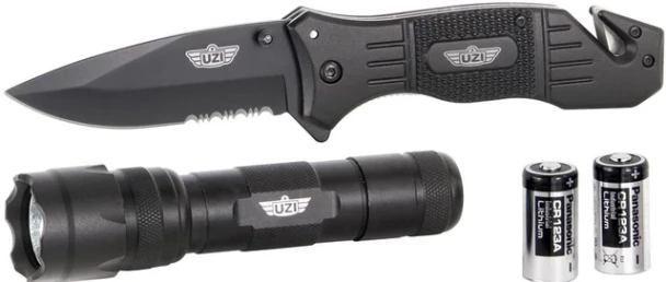 UZI FR1 First Responder Knife & Light Combo