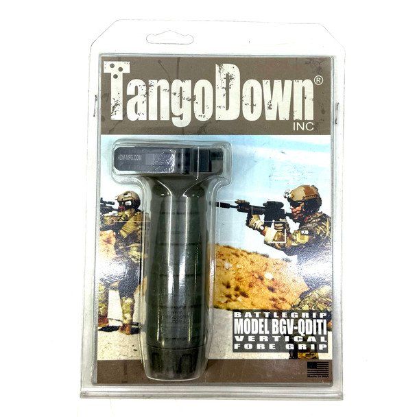 TangoDown BGV-QDITI BattleGrip QD Vertical Fore Grip, Green, New/Old Stock