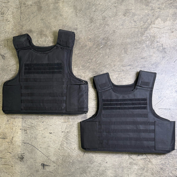 Battle Steel Level IIIA Soft Body Armor Vest, Tactical MOLLE Carrier, Police Trade