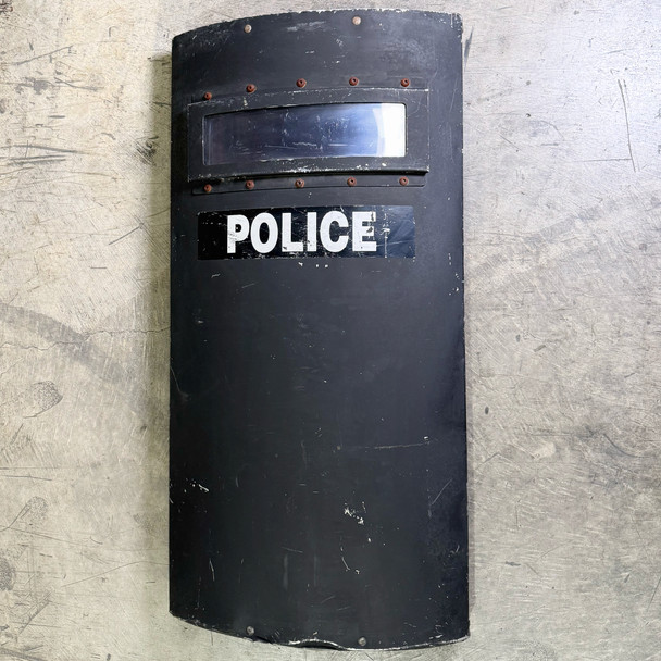 ProTech Body Bunker Ballistic Police Shield, Field-Used SWAT Riot Shield w/ Viewport, Police Trade