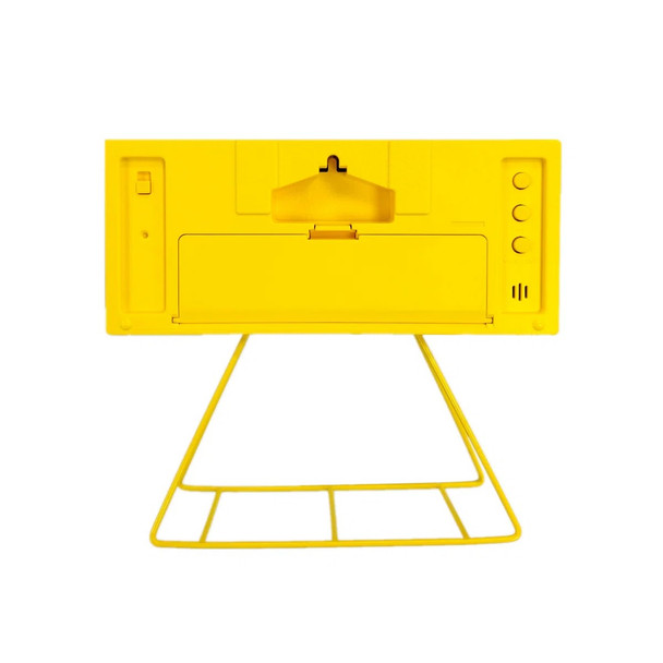 Seiko QHL062YLH Heritage Design Matte Yellow Alarm Clock 10cm