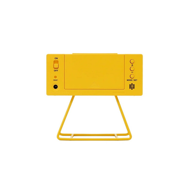 Seiko QHL062YLH Heritage Design Matte Yellow Alarm Clock 10cm