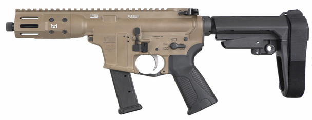 LWRC ICP9CK8SBA3 IC-9 9mm Pistol 8.5" Threaded Barrel Glock Magazines  FDE