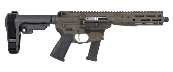 LWRC ICP9PBC8SBA3 IC-9 9mm Pistol 8.5"Bbl. Glock Magazines Patriot Brown