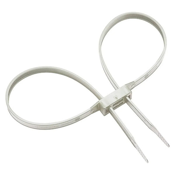 Monadnock Double Cuff Disposable Restraint Ties – Dual-Loop Nylon Flexicuffs for Law Enforcement & Security, 6 Pck. New/Old Stock