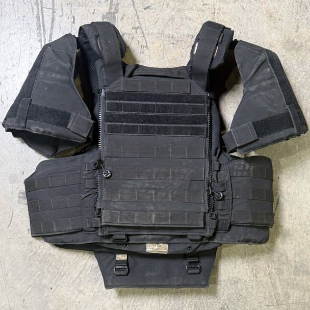 TYR Tactical EPIC V6 Integrated Plate Carrier, Black, Size M/L, Soft Armor Panels, Police Trade