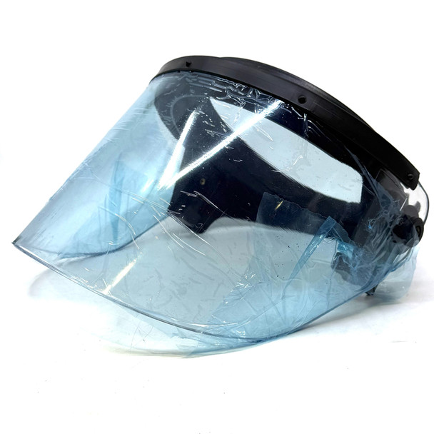 PASGT Riot Face Shield with Adjustable Head Strap, Full-Face Protective Visor for Law Enforcement & Crowd Control, Open Box