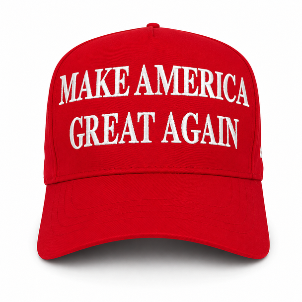 Trump Make America Great Again Hat 45-47, Snapback, Red/White