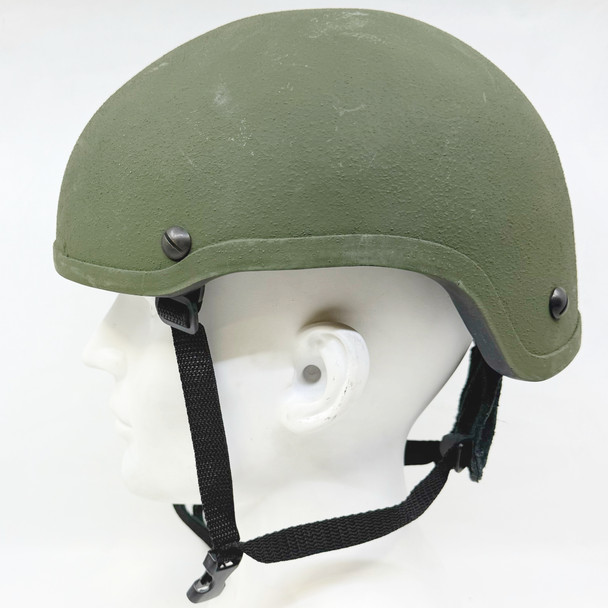 3M Ceradyne Level IIIA Ballistic Combat Helmet, ACH/MICH High-Cut, Tactical Military Helmet, OD Olive Drab Green, Police Trade