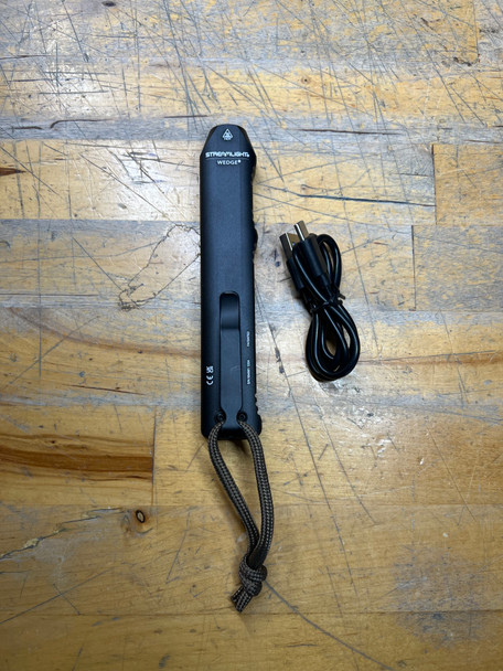 Streamlight Wedge Slim EDC Pocket Light w/ Charging Cable, Black, Open Box