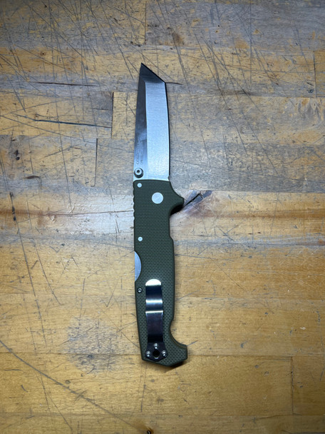Cold Steel 62LA SR1 Folding Knife Tanto Point Plain Edge, Open Box