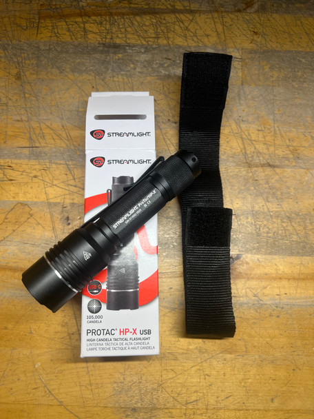 Streamlight ProTac HP-X Flashlight w/ Belt Holster and USB-C Charging Cable, Open Box
