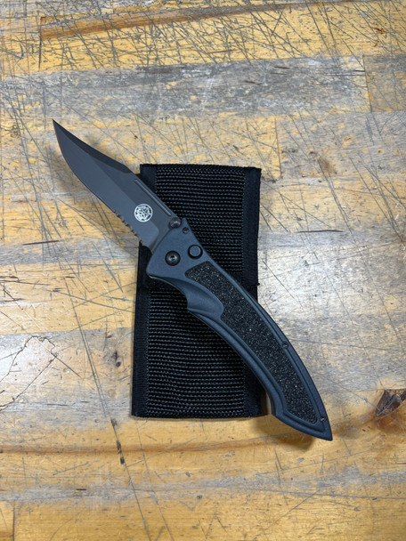 Masters of Defense MOD LTC Tactical Partially Serrated Clip Point Knife w/ Case, Open Box