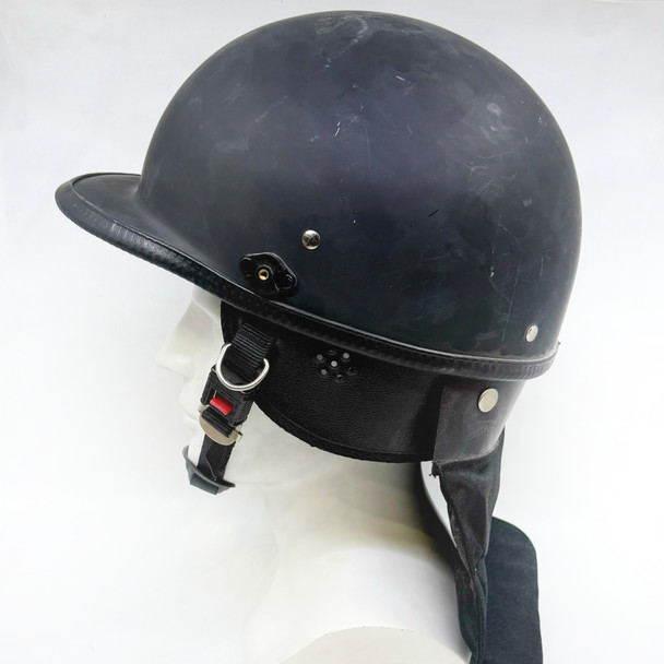 Vintage U.S. Police Riot/Crowd Control Duty Helmet w/ Full Neck Protector, Police Trade