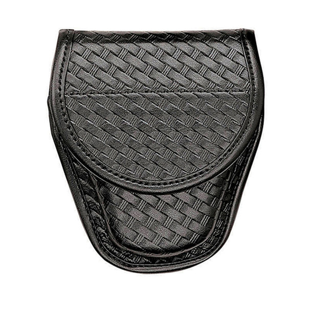 Bianchi AccuMold Elite Covered Handcuff Case, Basketweave, Hidden Snap, Never Issued  Police Trade