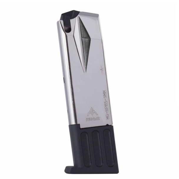Mec-Gar Ruger P85 P89 9mm Nickel Finish 10-Round Magazine, New/Old Stock