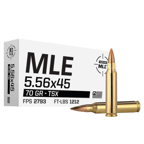 Norma 5.56x45mm 70gr TSX Centerfire Ammunition - 20 Rounds