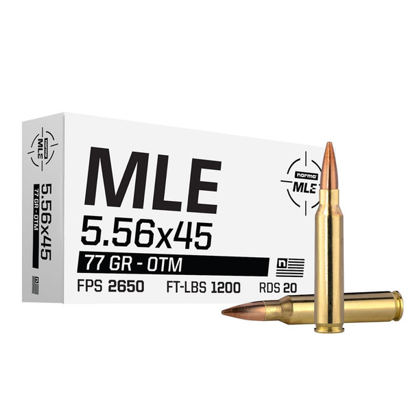 Norma Military/Law Enforcement 5.56x45mm 77gr OTM - 20 Rounds
