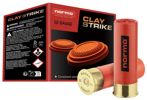 Norma CLAYSTRIKE 12ga 2.75″ #8 shot 1oz - 25 Rounds