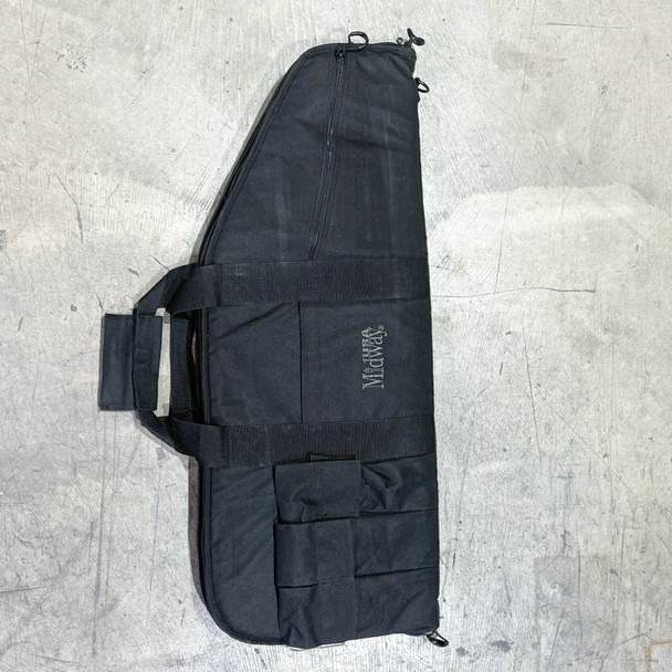 MidwayUSA Padded Tactical Rifle Case, 42" Soft Gun Bag with Mag Pouches, Police Trade