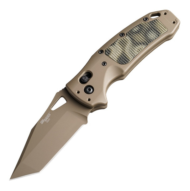 Hogue 36365 SIG K320 Scorpion AXG Manual Folding Knife 3.5" Tanto Plain Edge