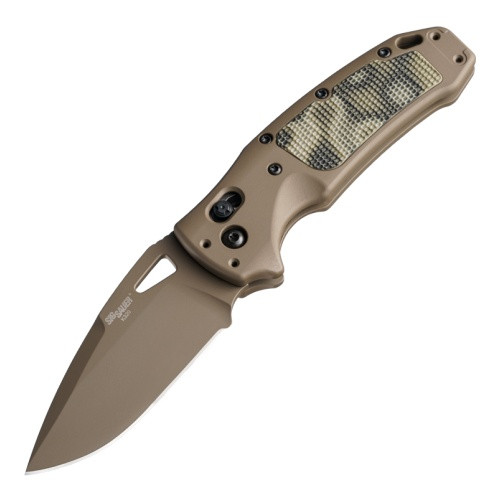 Hogue 36375 SIG K320 Scorpion AXG Manual Folding Knife 3.5" Drop Point Plain Edge
