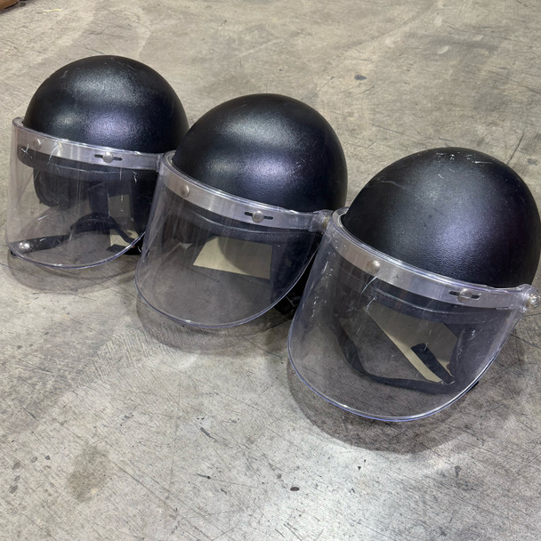 Super Seer Tactical Riot Helmet w/ Protective Visor, Police Trade