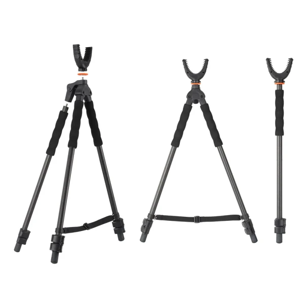 VANGUARD QUEST T62CU Carbon Fiber Packable Shooting Tripod, Bi-Pod, & Monopod Combo w/360° Swivel Yoke