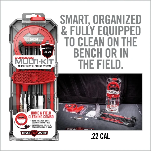 Real Avid Gun Boss Multi-Kit .22 cal Rifle Cleaning Pack