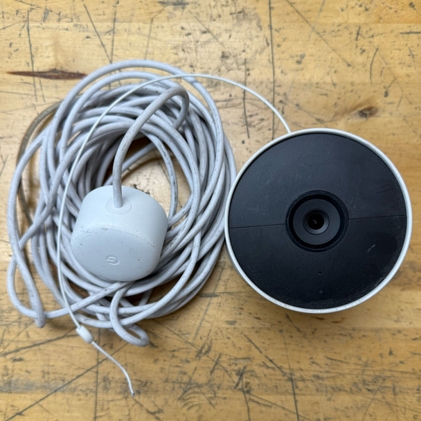 Google Nest G3AL9 Indoor/Outdoor Security Camera, Open Box, Cable Damage