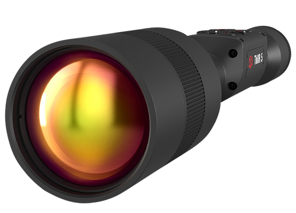 ATN TIWST5675A Thor 5 640 Thermal Rifle Scope, Black Anodized 5-40x Smart Mil Dot Reticle w/Zoom 640x480 60 fps Resolution
