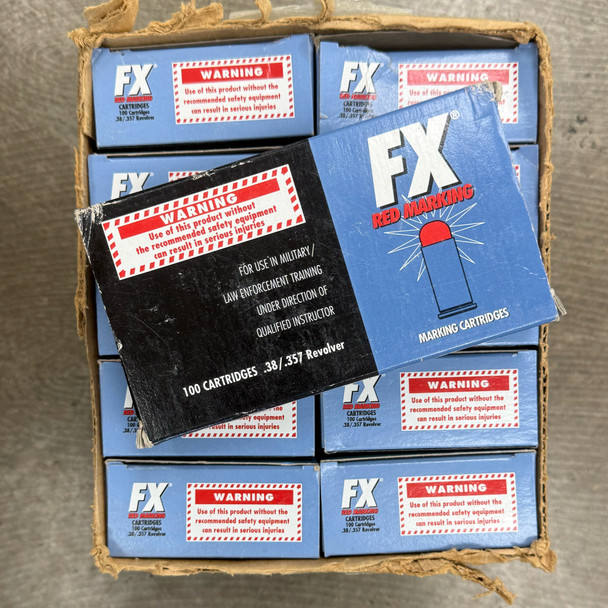 Simunition FX .38/.357 Revolver Marking Cartridges, 100-Round Box, Police Trade