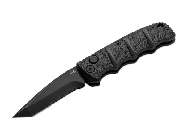 Boker Plus Kalashnikov Mini All Black Tanto Serrated 2.52" Pocket Knife