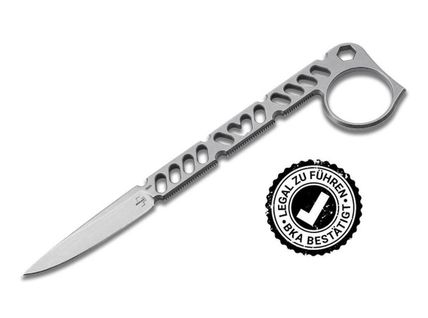 Boker Plus Sigurd 42 Silver 2.17" Fixed Blade Knife