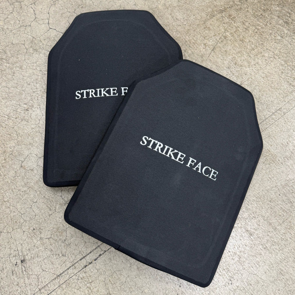 Law Enforcement 11x14 Hard Armor Plate Set (2 pcs), Strike Face Marked, Police Trade
