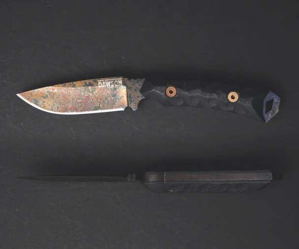 Dawson Contractor Wildfire Black G10 3.125" Knife