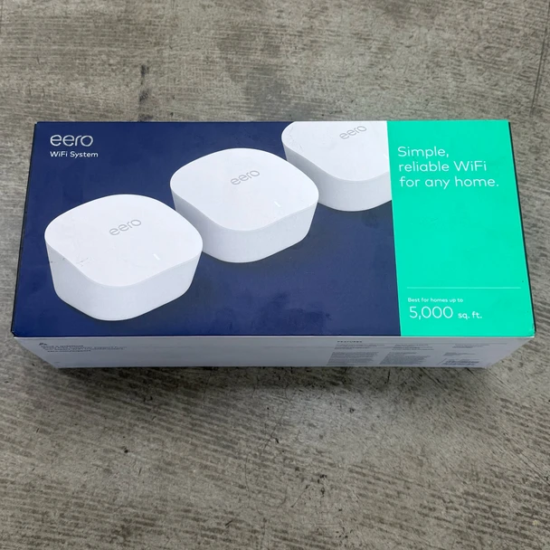 eero J010311 Dual-Band Mesh WiFi System 3-Pack, White, New Old Stock