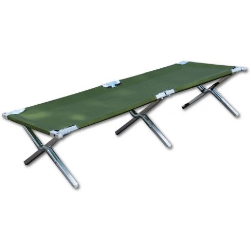 USGI Military Folding Cot, Aluminum Frame, Olive Drab, Police Trade