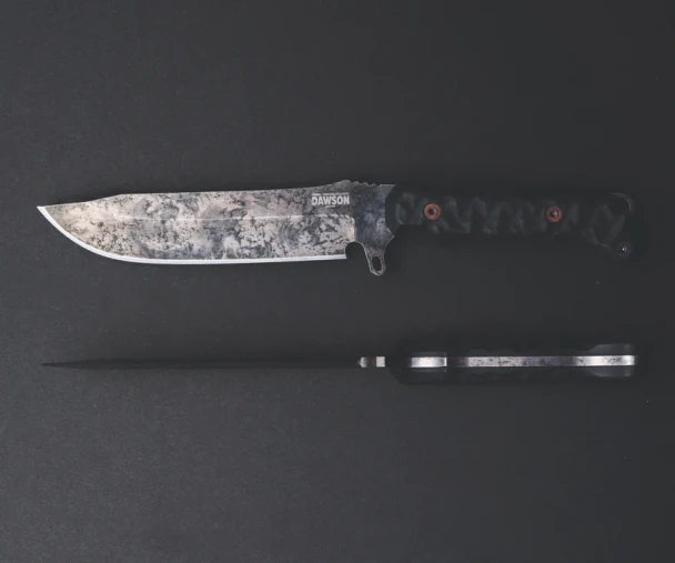 Dawson Reaper Rainstorm Black G10 11.125" Knife