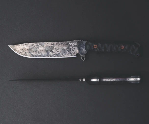 Dawson Reaper Rainstorm Black G10 11.125" Knife