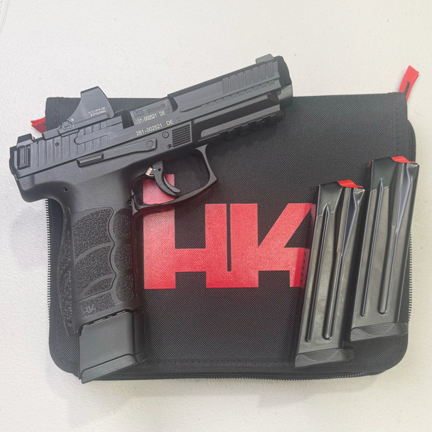 HK VP9A1F 9mm Pistol w/ Holosun SCS Sight & 3 Magazines, Police Demo