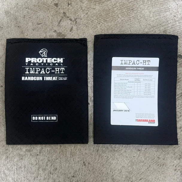 Protech Tactical IMPAC-HT 7x9 Handgun Threat Armor Plate, Police Trade